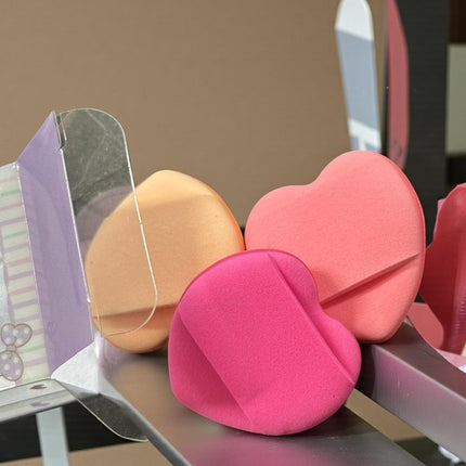 12 Sets Mini Borlas Corazones Maquillaje $6.3 c/u