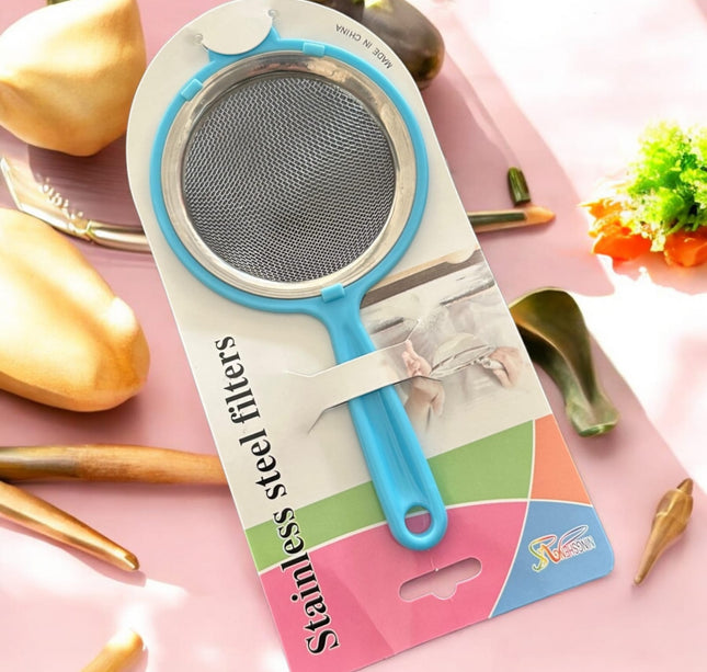 6 Coladores de metal con mago de colores $13.9 c/u