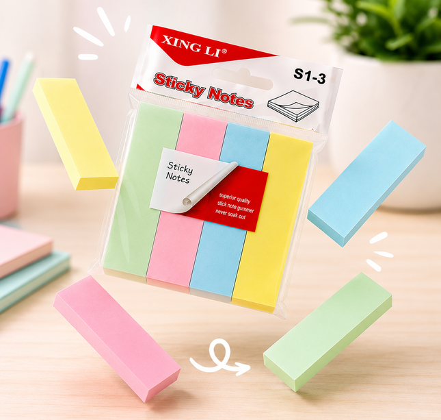 Exclusivo Tienda en linea 💥💎12 Post Its Separadores Largos 4 Colores $10.5 c/u