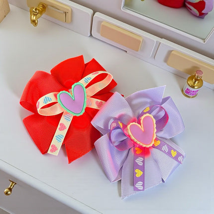 12 Moños Con Luz Corazones D $9.75 c/u