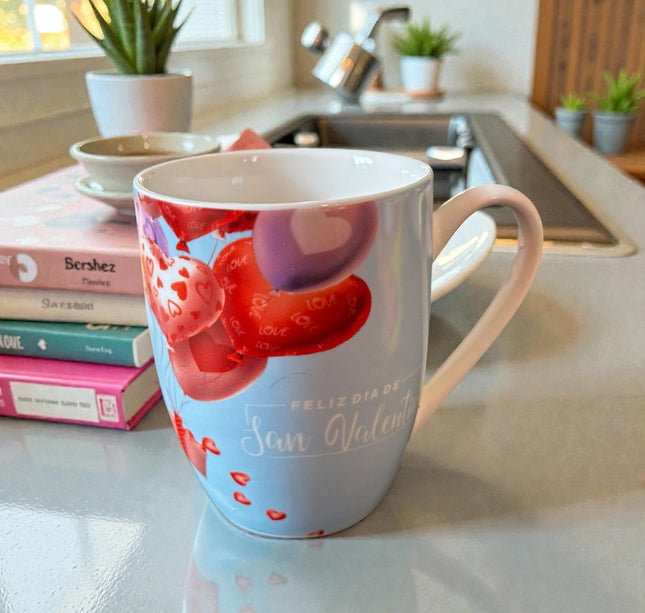 3 Taza "Feliz Día "  Ceramica $29 c/u