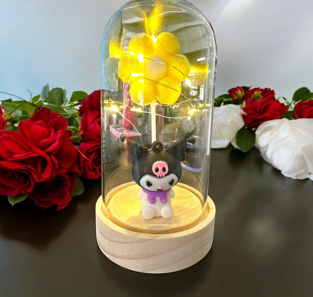 Flor Sanrio Con Luz Cristalisada