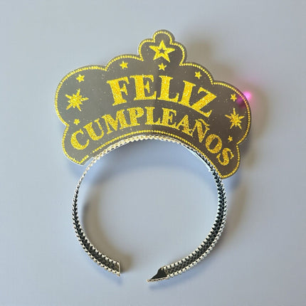 Paquete con 6 Diademas Feliz Cumpleaños