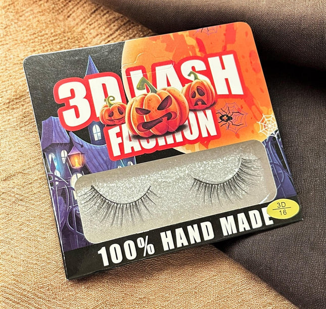 12 Pestañas Clasicas Halloween $7.5 c/u