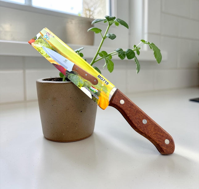 Cuchillo para Cocina con Mango de Madera