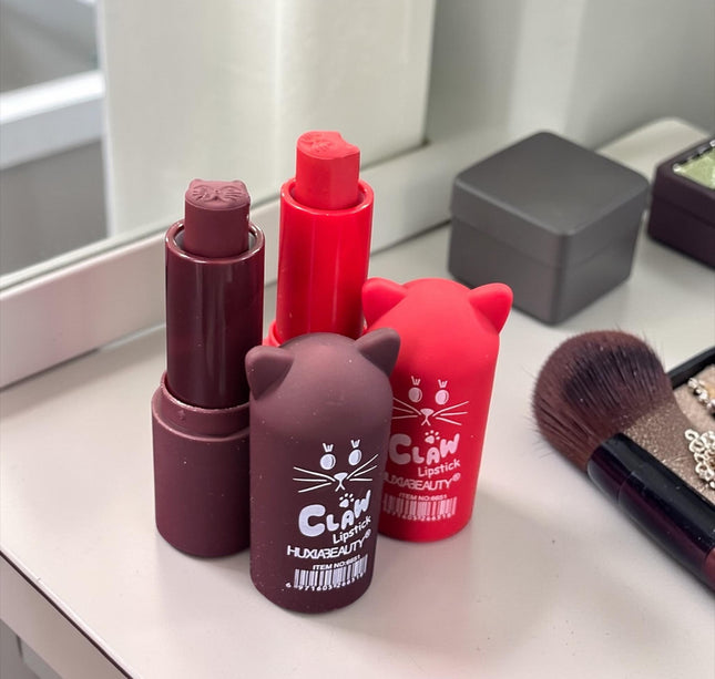 12 Labiales Gatitos Matte Huxia $11 c/u