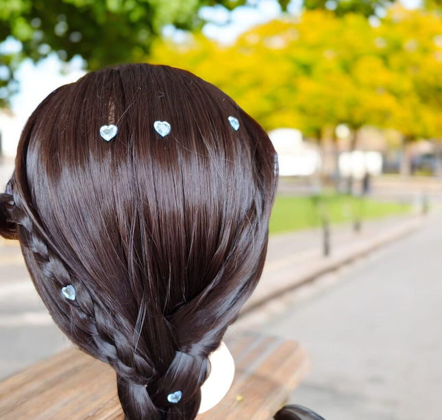 12 Stickers Pedreria para Cabello Halloween $8 c/u