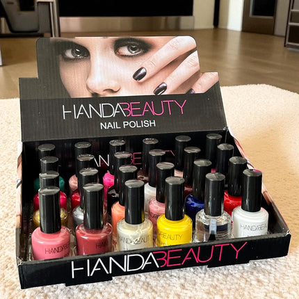 24 Esmaltes Handa Beauty Colores $11.5 c/u