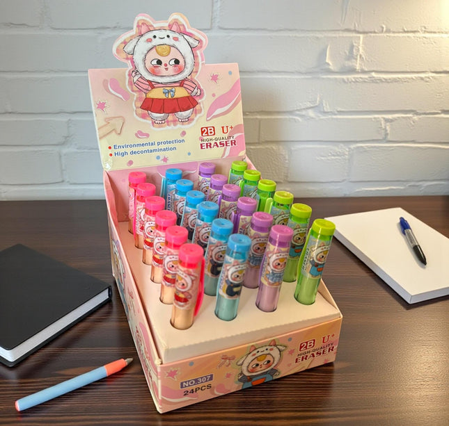 24 Gomas Retractiles Animalitos Colores $6 c/u