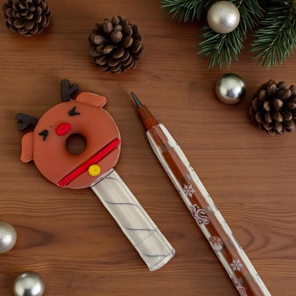 48 Lapices Navideños De Puntillas con Figuras $6.52 c/u