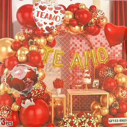 Sets Globos (73 piezas) San Valentin Colores y Formas combinadas