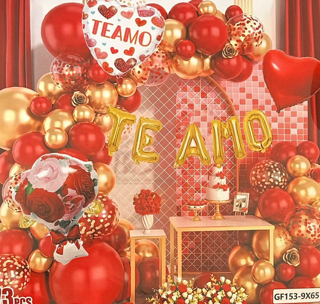 Sets Globos (73 piezas) San Valentin Colores y Formas combinadas