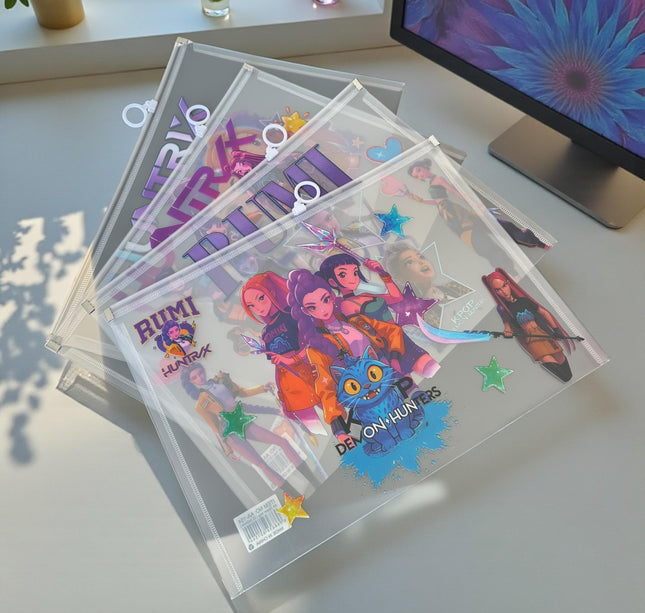 12 Folders Guerreras K-Pop con Abre Facil $10 c/u