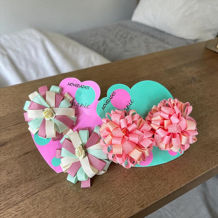 12 Sets Moños Stephanie Surtido $12 c/u