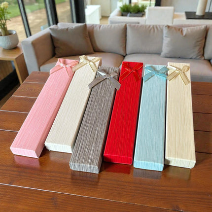 12 Cajas Regalo para Collares con Moñito $9 c/u