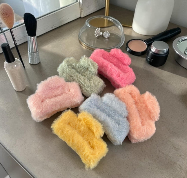12 Pinzas Peluche Lindas para Cabello $11 c/u