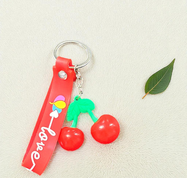 12 Llaveros Cerezas Dobles $6.5 c/u