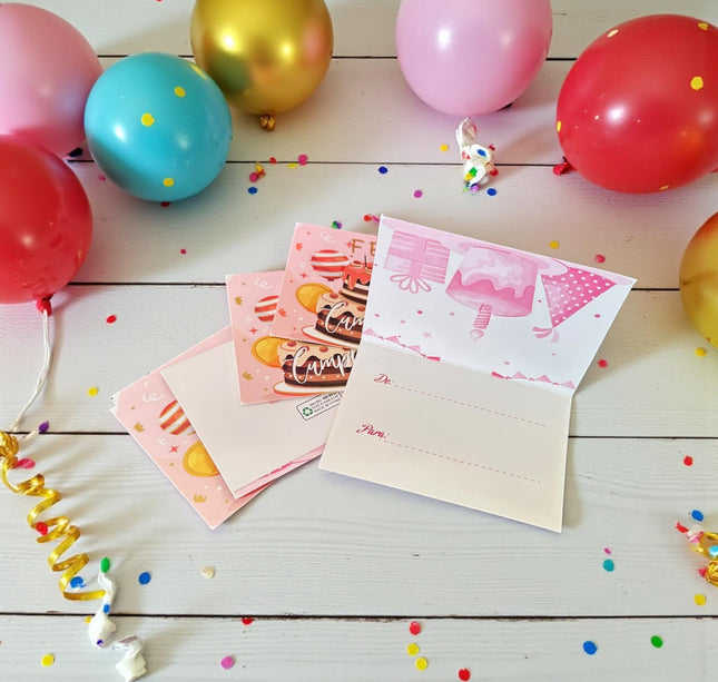 120 Tarjetas "Feliz Cumpleaños" Regalos $1.3 c/u