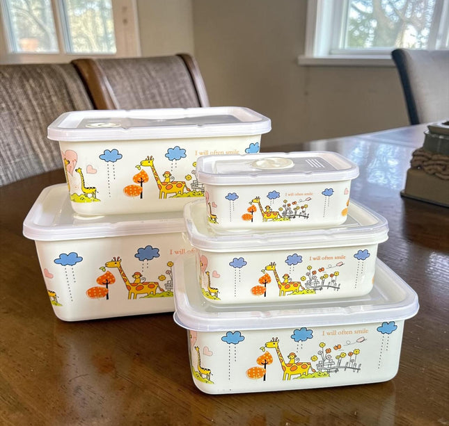 Sets de 5 Toppers Recatgulares con Estampado Animalitos