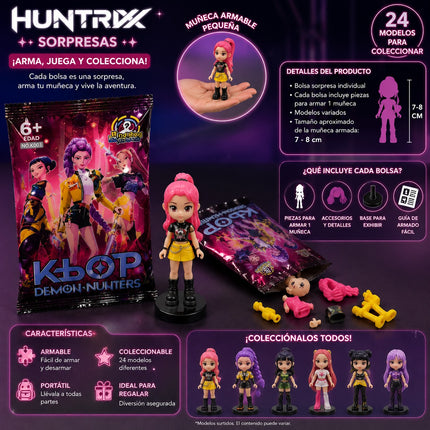 24 Muñequita Guerreras K-POP Armable Sorpresa $9.9 c/u