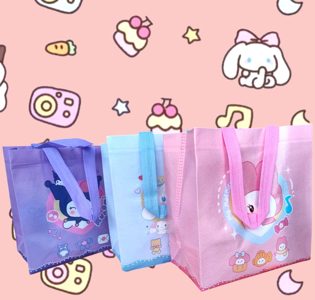 12 Bolsas reutilizables SANRIO $5.4 c/u