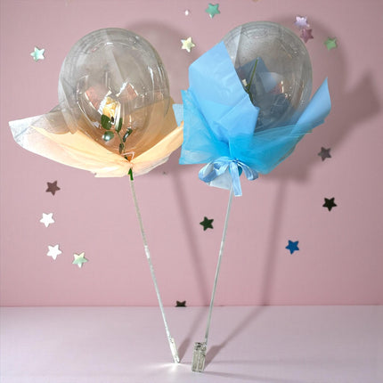 Globo Burbuja con Rosa y Luz