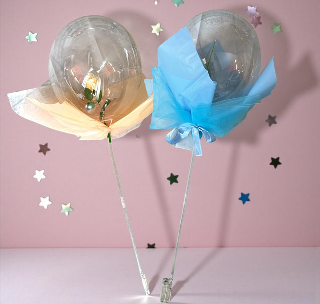 Globo Burbuja con Rosa y Luz