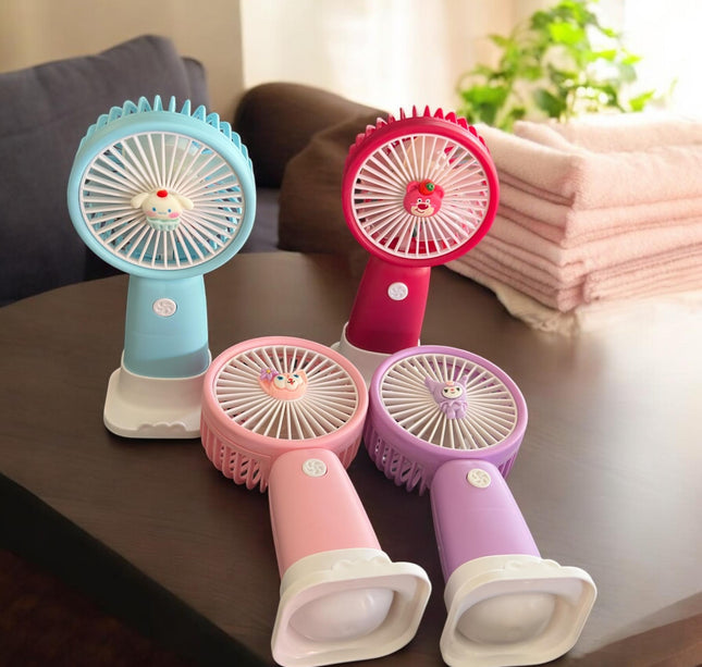 Ventilador de Mano Colores con Base