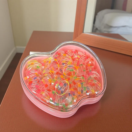 12 Estuches Manzanas con Ligas para Cabello de Colores $9.9 c/u