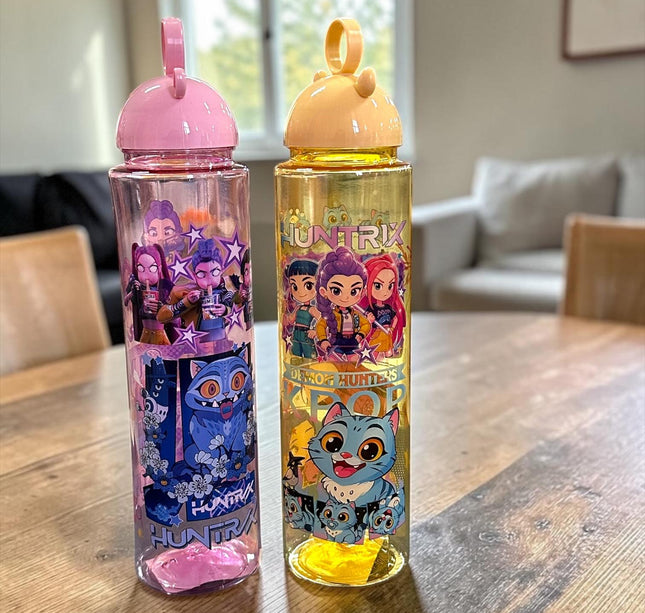2 Botella Guerreras K.Pop para Agua Rosca de Osito $54 c/u