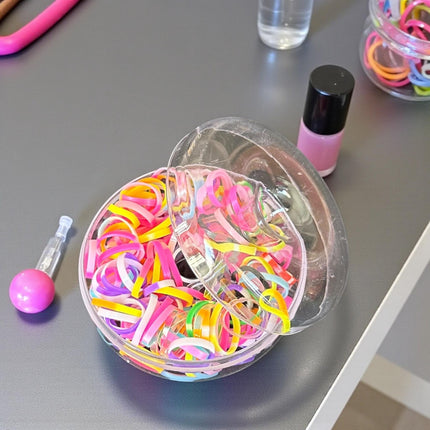 12 Estuches Donas con Ligas para Cabello $11.5 c/u