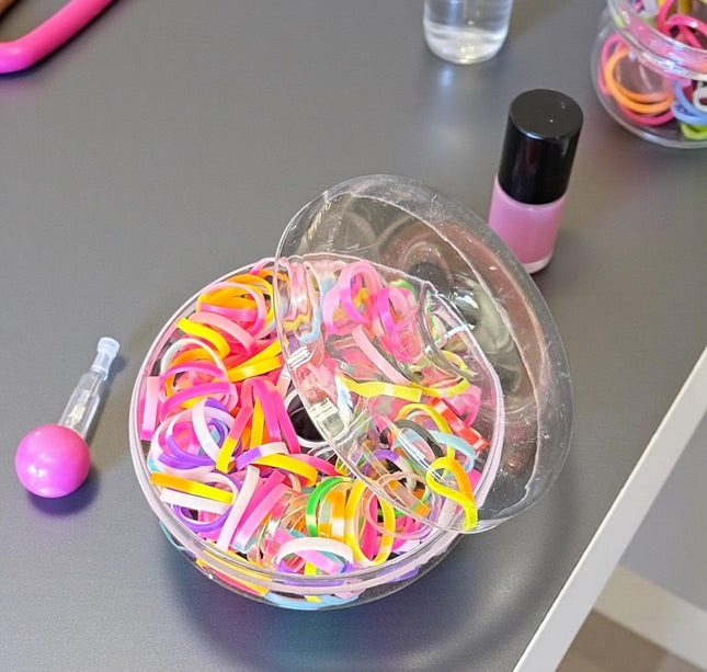 12 Estuches Donas con Ligas para Cabello $11.5 c/u