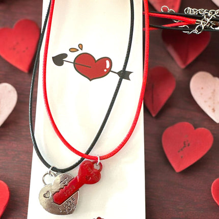 12 Set Collar Dúo "Love You" Corazón $15 c/u