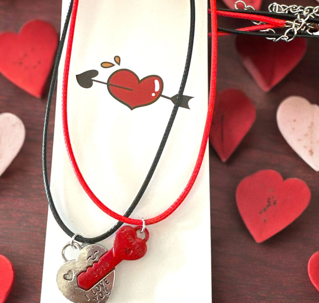 12 Set Collar Dúo "Love You" Corazón $15 c/u