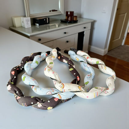 12 Diademas trenzadas Sanrio $12 c/u