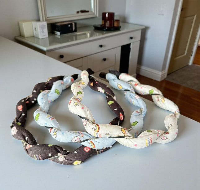 12 Diademas trenzadas Sanrio $12 c/u