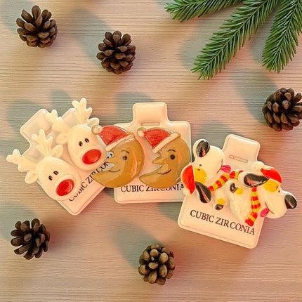 Set de 36 Aretes Navideños $4.14 c/u