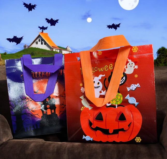 12 Bolsas Halloween Plastificadas $5.9 c/u