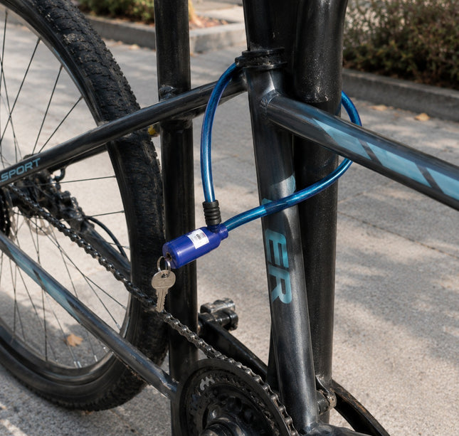 3 Correa con Seguro y Llave para Bicicleta $29 c/u
