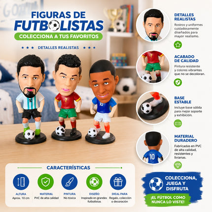 Muñecos Jugador Cabezón de 10CM Mundialistas