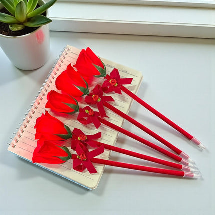 12 Lapiceros San Valentin Rosa con Luz $10.8 c/u