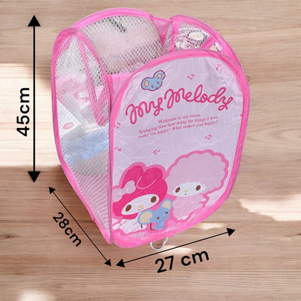 5 Cestos plegable para ropa Sanrio 45cm x 27cm x 28cm $35 c/u