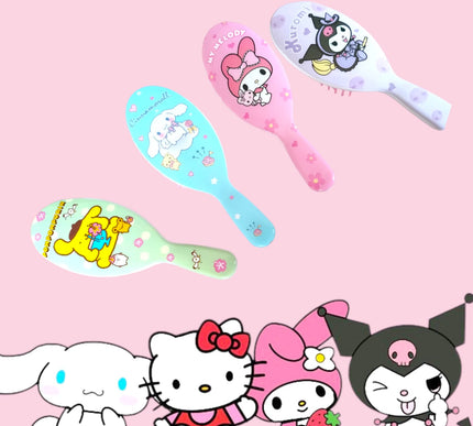 12 Cepillos ovalados Sanrio $12.9 c/u