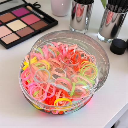 12 Estuches Donas con Ligas para Cabello $11.5 c/u