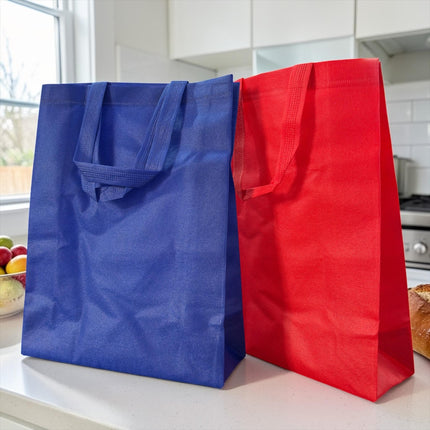 12 Bolsas Reutilzables Medianas Colores 38CM*29CM $6 c/u