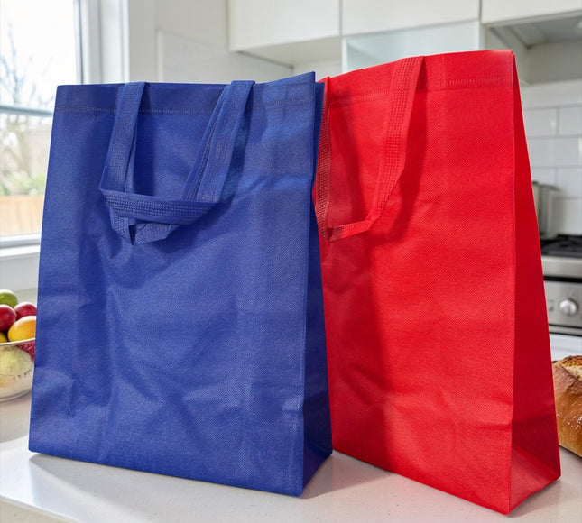 12 Bolsas Reutilzables Medianas Colores 38CM*29CM $6 c/u