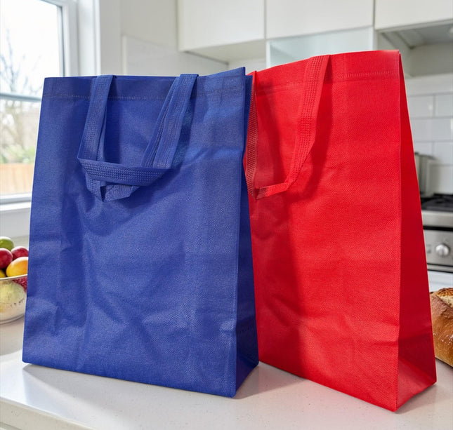 12 Bolsas Reutilzables Medianas Colores 38CM*29CM $6 c/u