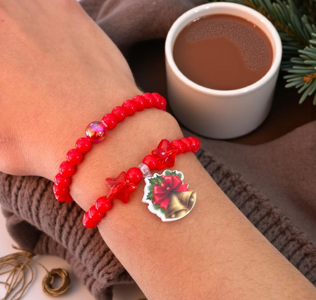 12 Set  2 Pulseras Navideñas $7.2 c/u