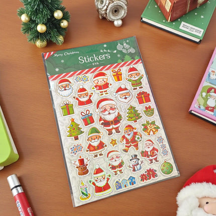 12 Stickers Navideños Santa $18 c/u