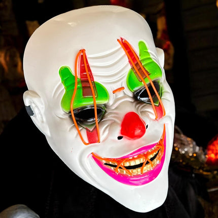 Mascará Halloween Payaso con Luz
